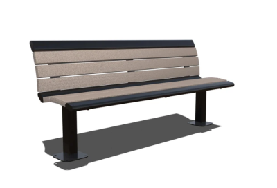 Arches Recycled Bench with Back- SRP