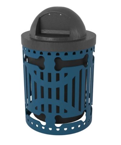 Classic Trash Receptacle with Bones Design- SRP