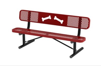 Standard UltraLeisure Dog Park Bench with Bones Design- SRP