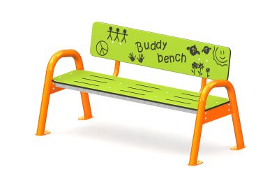 Buddy Bench 3 pl, aluminium